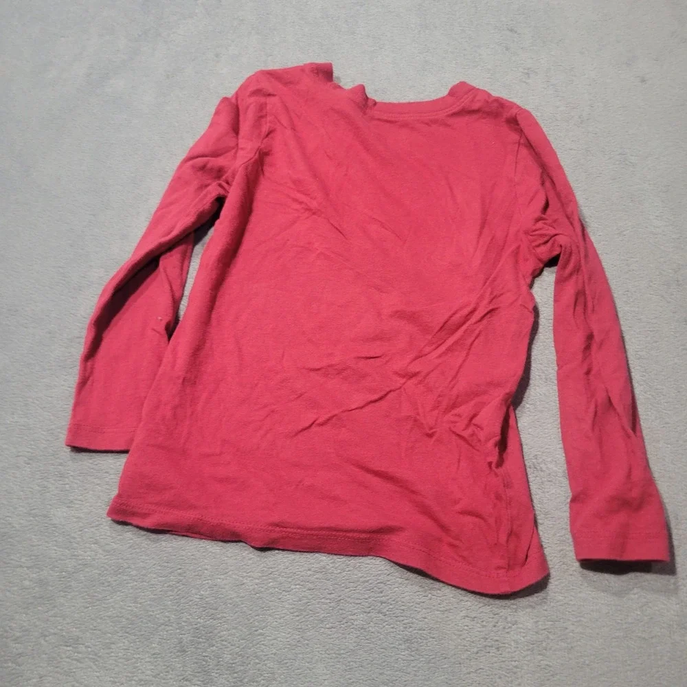 Old Navy Graphic Tee Boys 5T Red Jeep Mountain Off-Road Long Sleeve Cotton Shirt